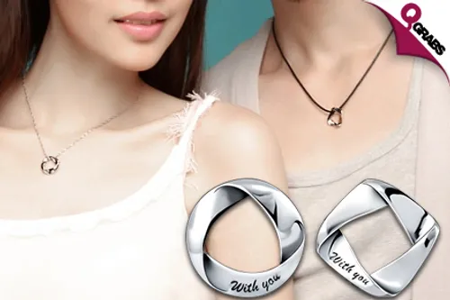 For QR69 Strengthen That Bond Wearing a With You Couples Necklace (QR139 Value)